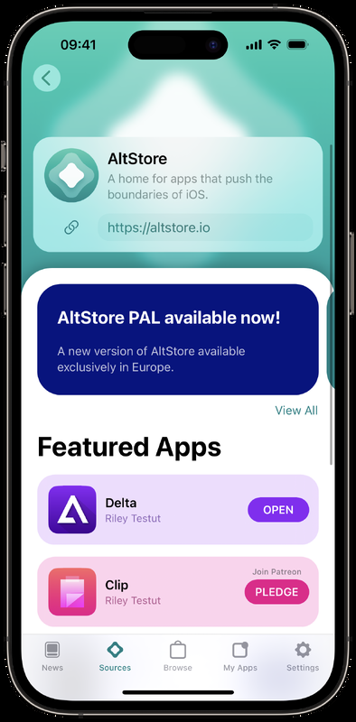 В Евросоюзе начал работать аналог магазина приложений App Store - AltStore PAL