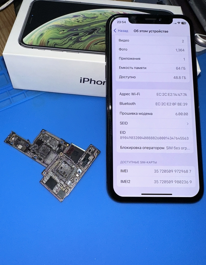 Дриставрация iPhone Xs part2